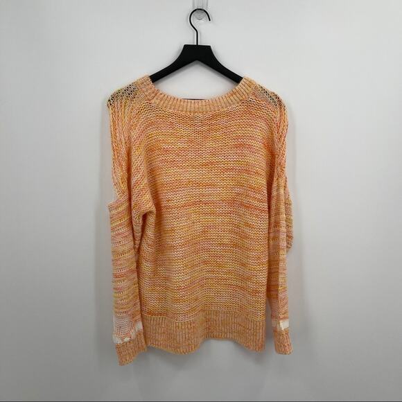 Orange Knit Sweater Size Medium/Large - Picture 7 of 8